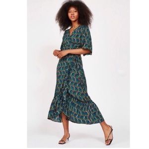 Silk & salt Peacock dress